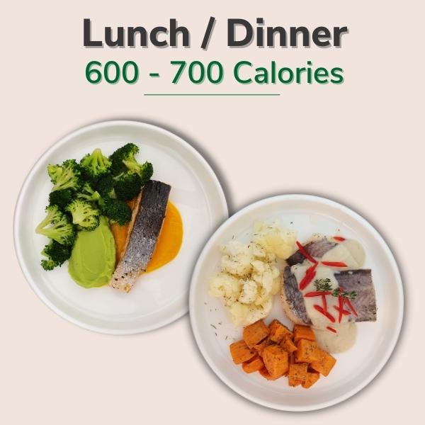 600-700 Kcal / Meal (Lunch / Dinner Only) | Diet Your Way